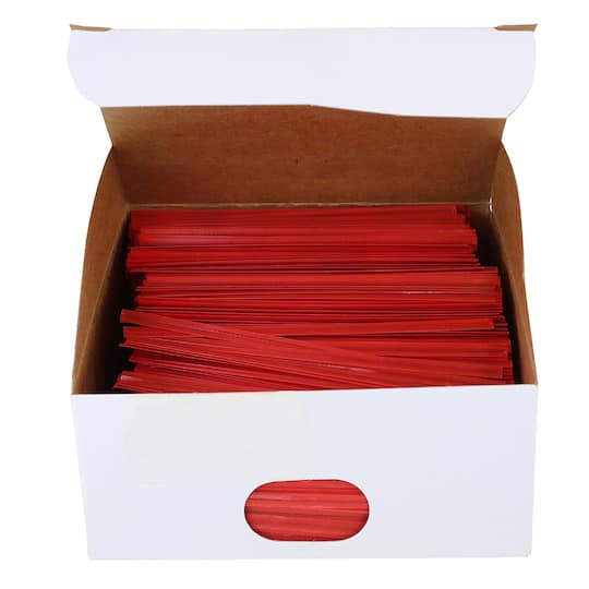JAM Paper Home D&#xE9;cor Trimmings 4&#x22; Plastic Twist Ties, 2,000ct.